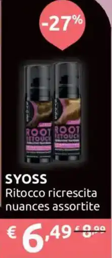 Ipersoap Syoss ritocco ricrescita offerta