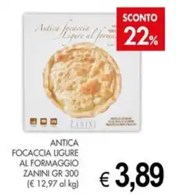 PrestoFresco Antica Focaccia Ligure al Formaggio Zanini offerta
