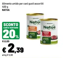 Iper La Grande Alimento umido per cani gusti assortiti NATUA offerta