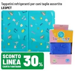 Iper La Grande Tappetini refrigeranti per cani taglie assortite LEO PET offerta