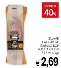 PrestoFresco Salame Cacciatore Italiano DOP Beretta offerta