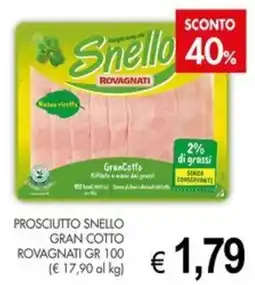PrestoFresco Prosciutto Snello Gran Cotto Rovagnati offerta
