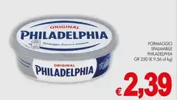 PrestoFresco Formaggio spalmabile Philadelphia offerta
