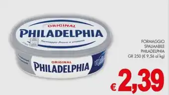 PrestoFresco Formaggio spalmabile Philadelphia offerta