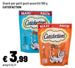 Iper La Grande Snack per gatti gusti assortiti CATISFACTION offerta