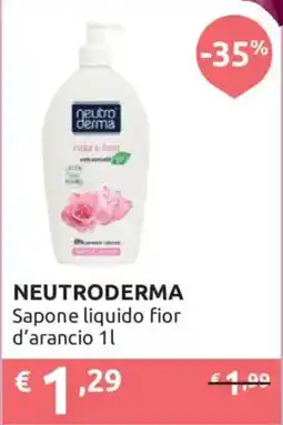 Ipersoap Neutroderma Sapone liquido fior d'arancio offerta