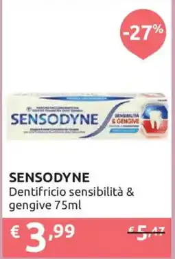 Ipersoap SENSODYNE Dentifricio sensibilità & gengive offerta