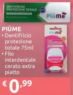 Ipersoap Dentifricio protezione totale Piùme offerta