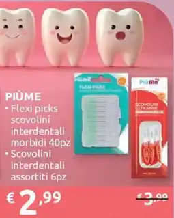 Ipersoap PIÙME Flexi picks scovolini interdentali morbidi offerta