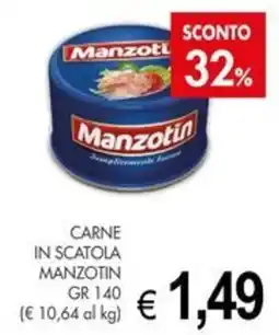 PrestoFresco Carne in scatola Manzotin offerta