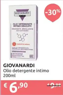 Ipersoap GIOVANARDI Olio detergente intimo offerta