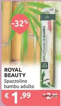 Ipersoap ROYAL BEAUTY Spazzolino bambu adulto offerta