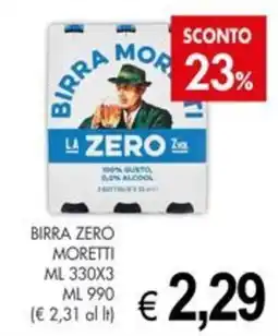 PrestoFresco Birra Zero Moretti offerta
