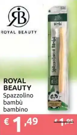 Ipersoap ROYAL BEAUTY Spazzolino bambù bambino offerta