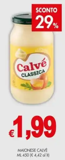 PrestoFresco Maionese Calvé Classica offerta
