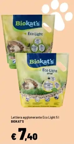 Iper La Grande Lettiera agglomerante Eco Light 5 l BIOLAT'S offerta