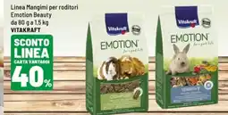 Iper La Grande Linea Mangimi per roditori Emotion Beauty Vitakraft offerta