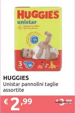 Ipersoap HUGGIES Unistar pannolini offerta