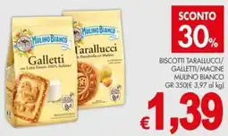 PrestoFresco Biscotti Tarallucci/Galletti/Macine Mulino Bianco offerta