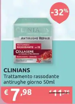 Ipersoap CLINIANS Trattamento rassodante antirughe giorno offerta