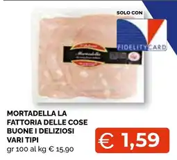 Mercatò Big Mortadella La Fattoria Delle Cose offerta