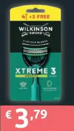 Ipersoap WILKINSON SWORD XTREME 3 SENSITIVE offerta