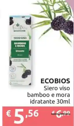 Ipersoap ECOBIOS Siero viso bamboo e mora offerta