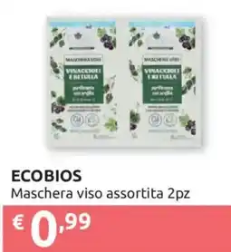 Ipersoap ECOBIOS Maschera viso assortita offerta
