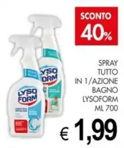 PrestoFresco Spray tutto in 1/azione bagno Lysoform offerta