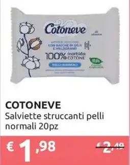 Ipersoap Cotoneve Salviette struccanti pelli normali offerta