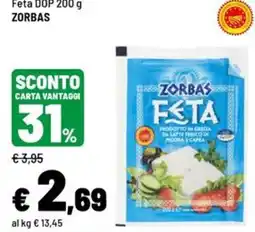 Iper La Grande Feta DOP ZORBAS offerta