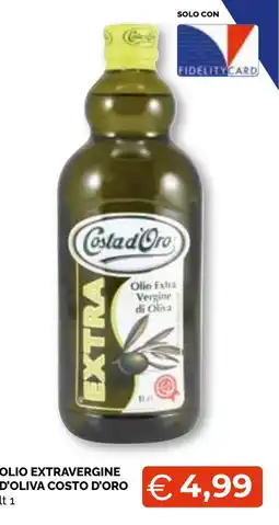 Mercatò Big OLIO EXTRAVERGINE D'OLIVA COSTO D'ORO offerta