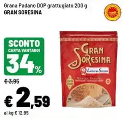 Iper La Grande Grana Padano DOP grattugiato GRAN SORESINA offerta