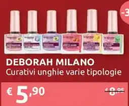 Ipersoap DEBORAH MILANO Curativi unghie varie tipologie offerta