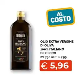 Mercatò Big Olio extra vergine di oliva 100% italiano de cecco offerta