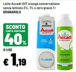 Iper La Grande Latte Accadi UHT senza lattosio offerta