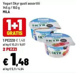 Iper La Grande Yogurt Skyr gusti assortiti MILA offerta