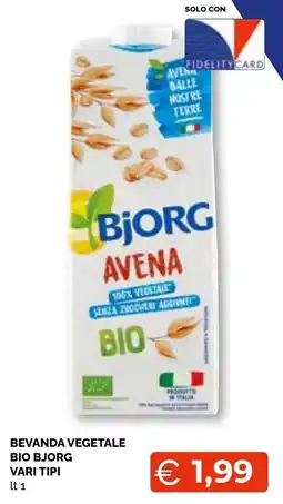 Mercatò Big Beverage vegetale Bio Bjorg offerta