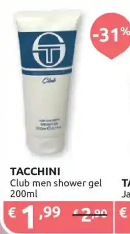 Ipersoap TACCHINI Club men shower gel offerta