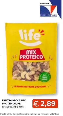 Mercatò Big FRUTTA SECCA MIX PROTEICO LIFE offerta