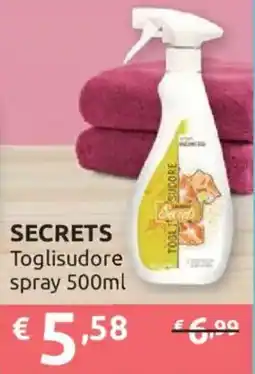 Ipersoap SECRETS Toglisudore spray offerta