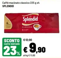 Iper La Grande Caffé macinato classico Splendid offerta