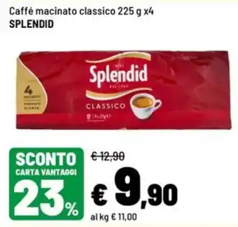 Iper La Grande Caffé macinato classico Splendid offerta