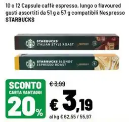 Iper La Grande Capsule caffè espresso Starbucks offerta