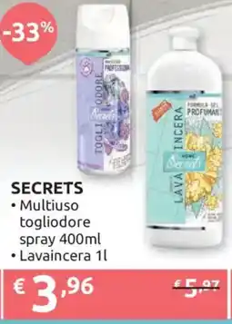 Ipersoap Secrets Multiuso togliodore spray, Lavaincera offerta