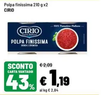 Iper La Grande Polpa finissima Cirio offerta