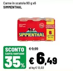 Iper La Grande Carne in scatola SIMMENTHAL offerta