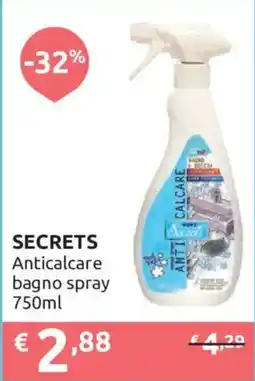 Ipersoap SECRETS Anticalcare bagno spray offerta
