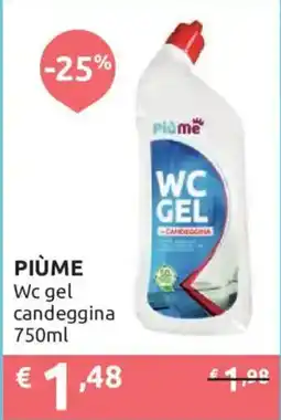 Ipersoap PIÙME Wc gel candeggina offerta
