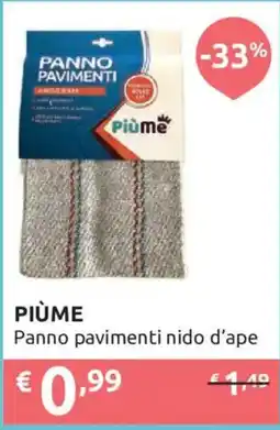 Ipersoap PIÙME Panno pavimenti nido d'ape offerta
